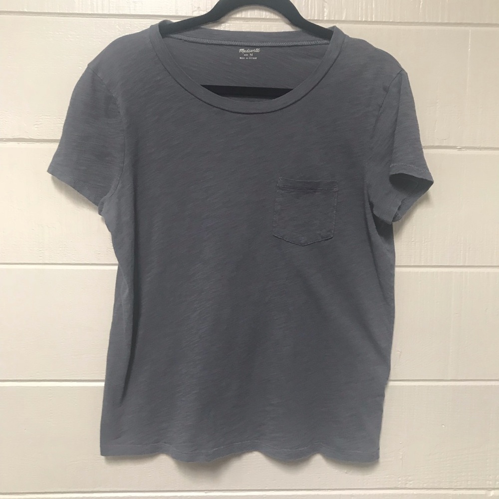 Madewell • Gray Pocket TShirt Medium